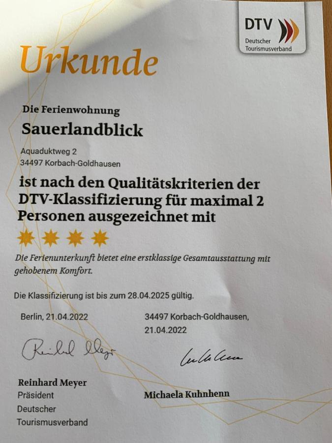 Ferienwohnung Sauerlandblick Goldhausen Eksteriør bilde